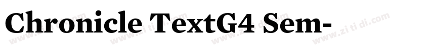 Chronicle TextG4 Sem字体转换